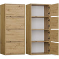 4 Tueren und grifflose Fronten an dem Sideboard