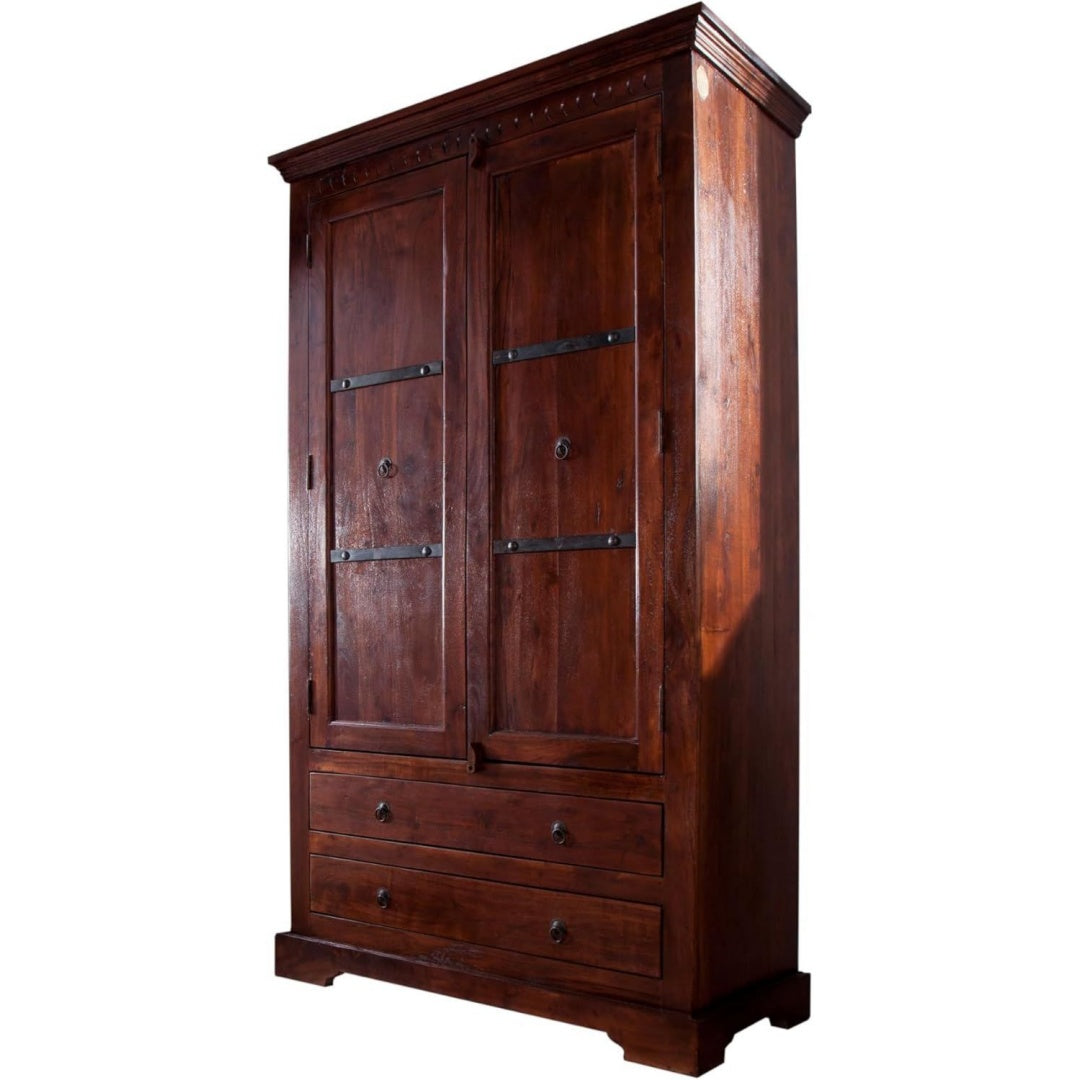 Sideboard aus Akazienholz in Dunkelbraun