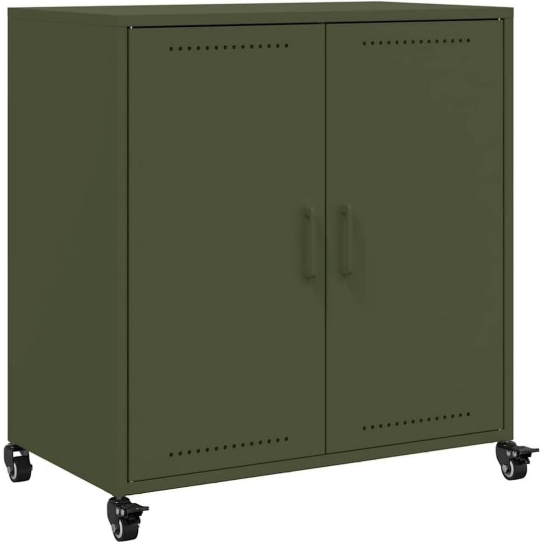 Sideboard verbindet Rollen und geschlossenen Stauraum