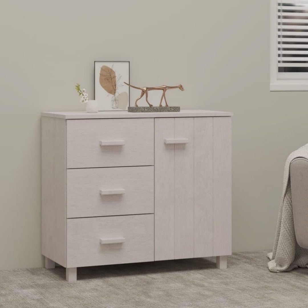 Sideboard verbindet eine ausziehbare Konstruktion und geschlossenen Stauraum