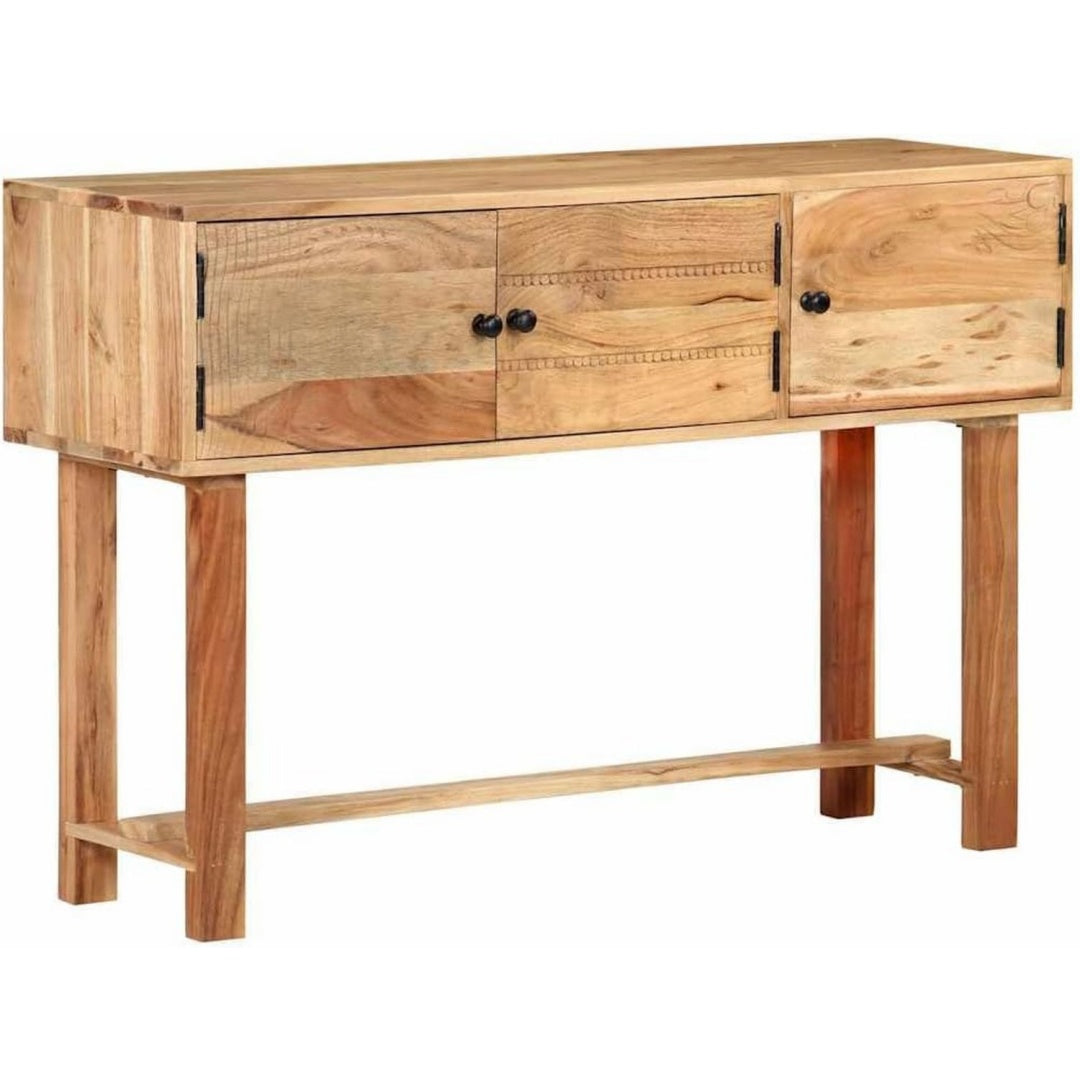 Sideboard aus Akazienholz in Naturbraun