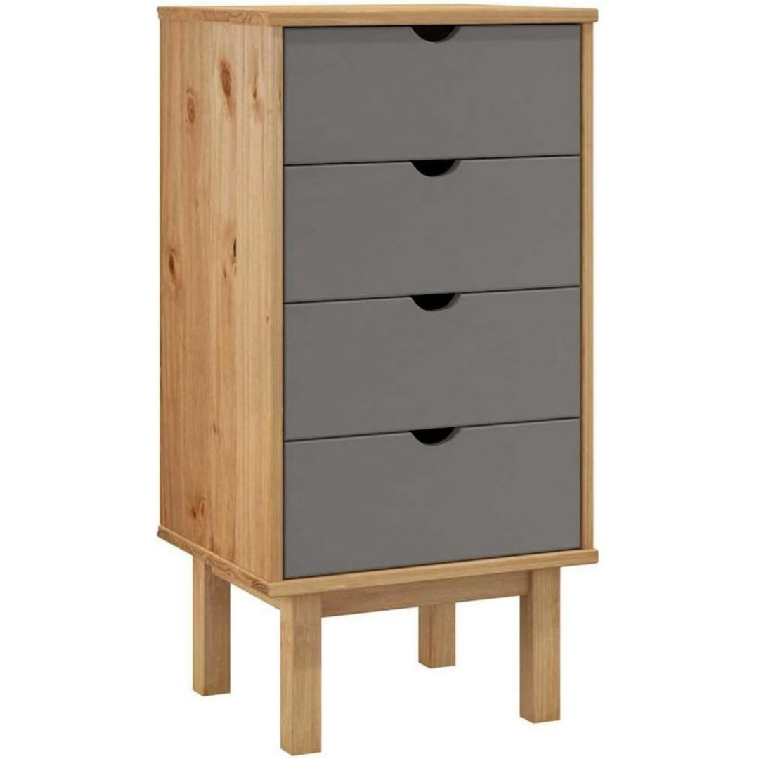 Sideboard aus Kiefernholz in Grau