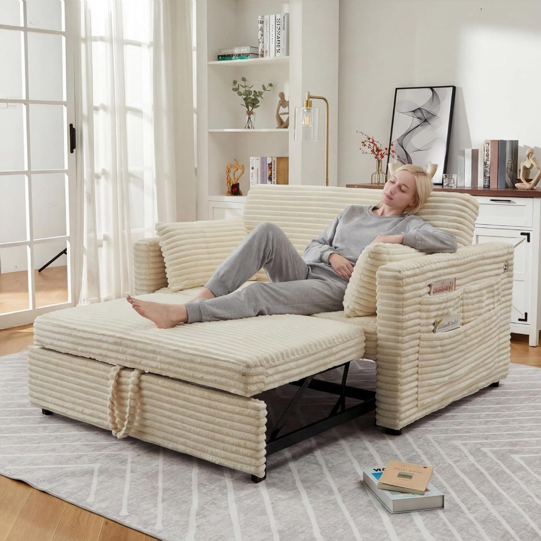 Sofa mit Seitentaschen
