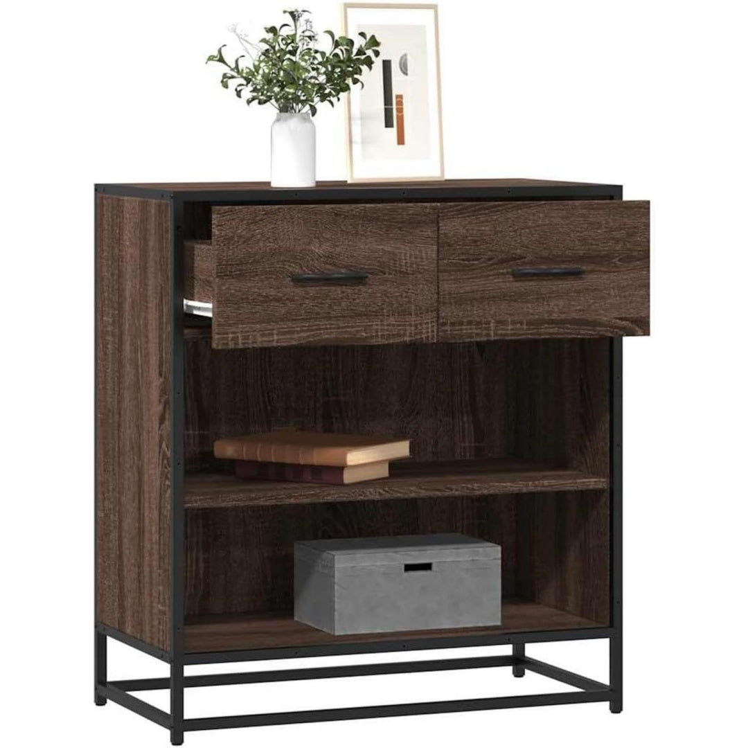 Sideboard mit den Massen 68 x 35 x 76 cm in Eichenbraun