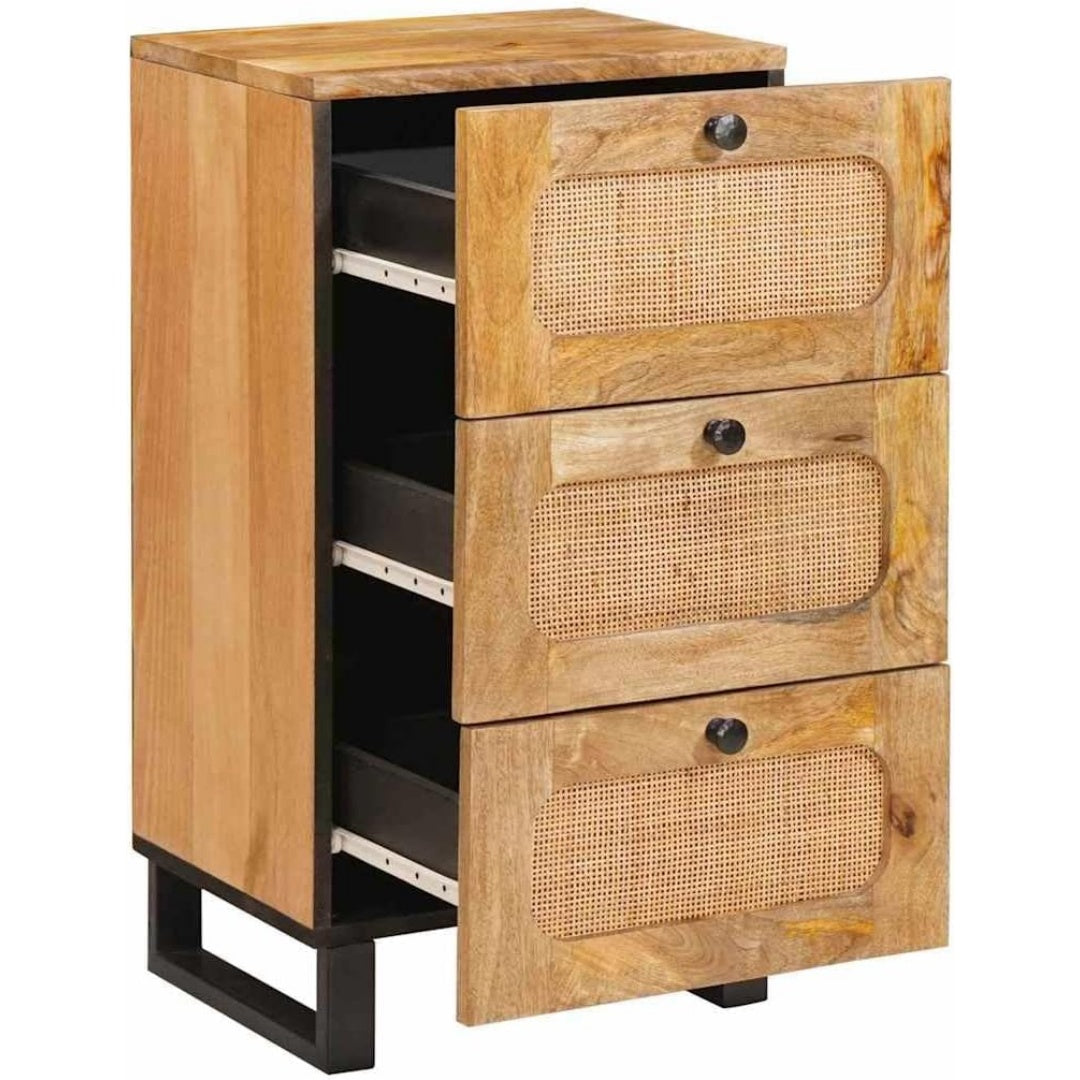 Ein Metallgestell an dem Sideboard mit den Massen 40 x 33 x 75 cm