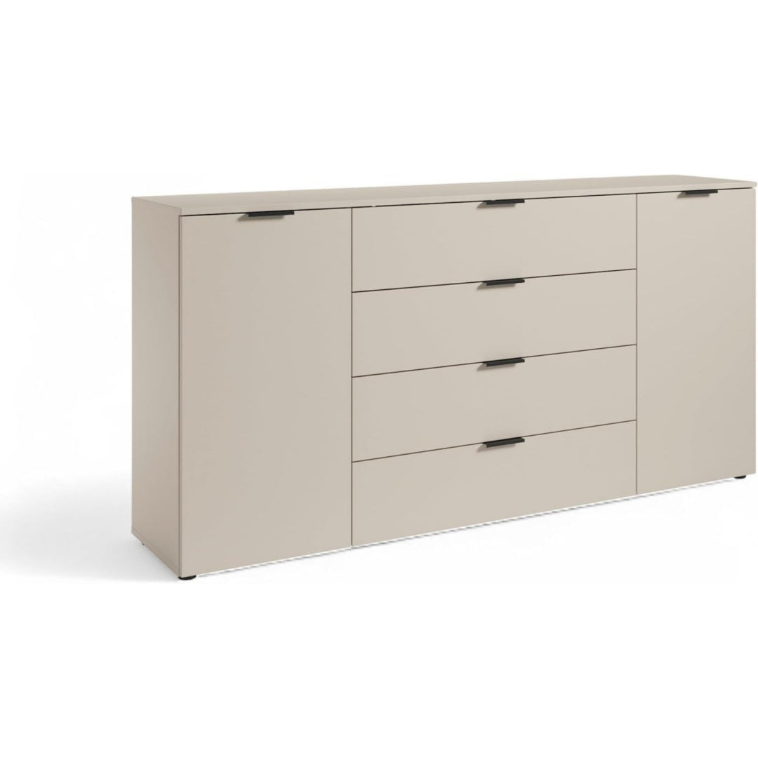 Schubladen praegen das Sideboard in Kaschmirbeige