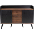 Sideboard mit Schiebetueren und Metallgriffen