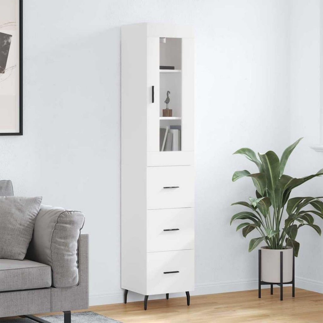 Hochschrank in Weiss