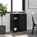 Sideboard in Schwarz mit den Massen 70 x 30 x 80 cm